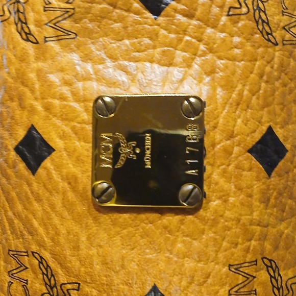 MCM Visetos Barrel Bag in Cognac - Picture 2 of 15
